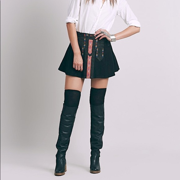 Free People New Romantics Tribal Cheer Skirt - Picture 2 of 5